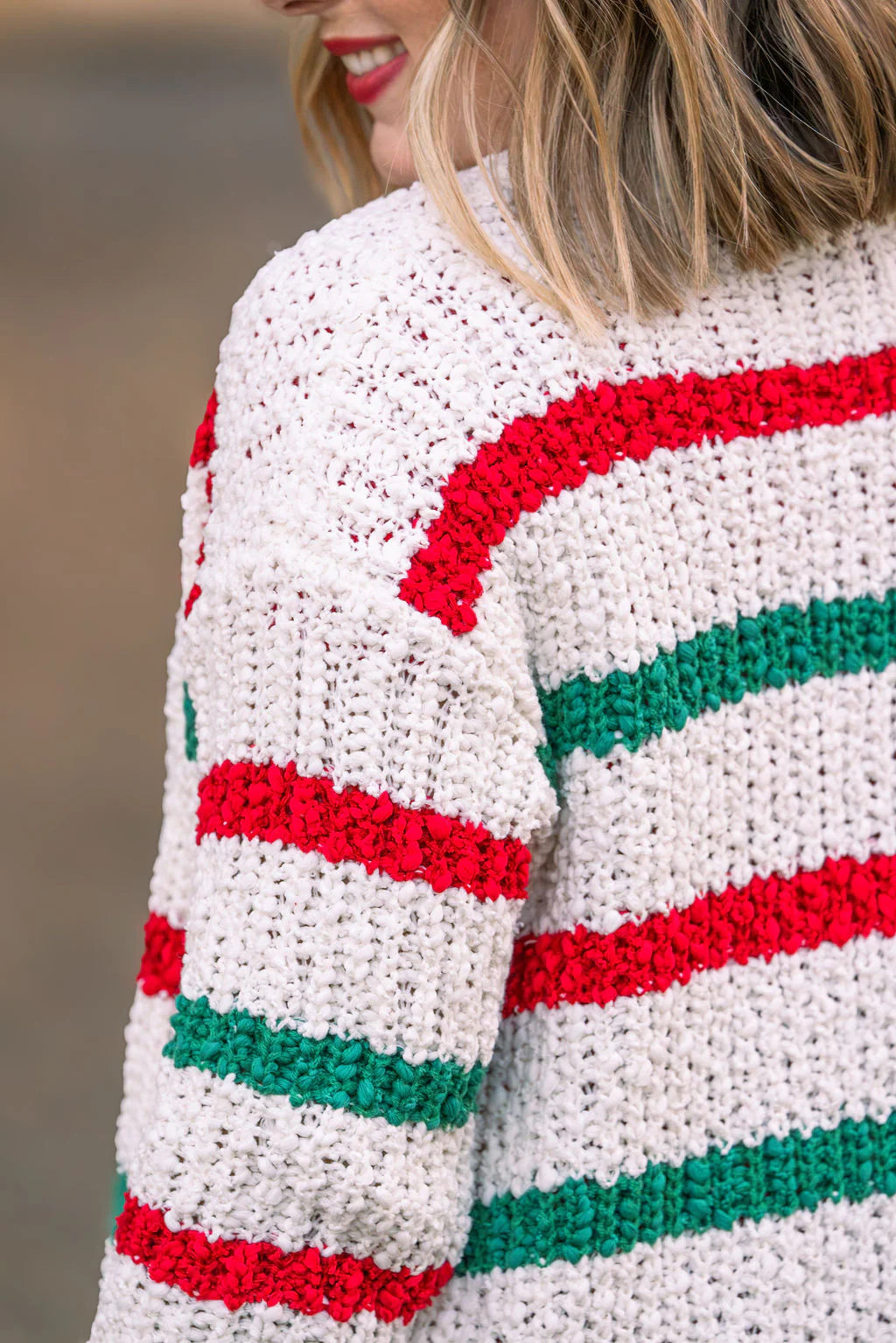 Christmas Stripe Cardigan