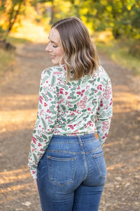 Blair Long Sleeve Top - Holiday Berry