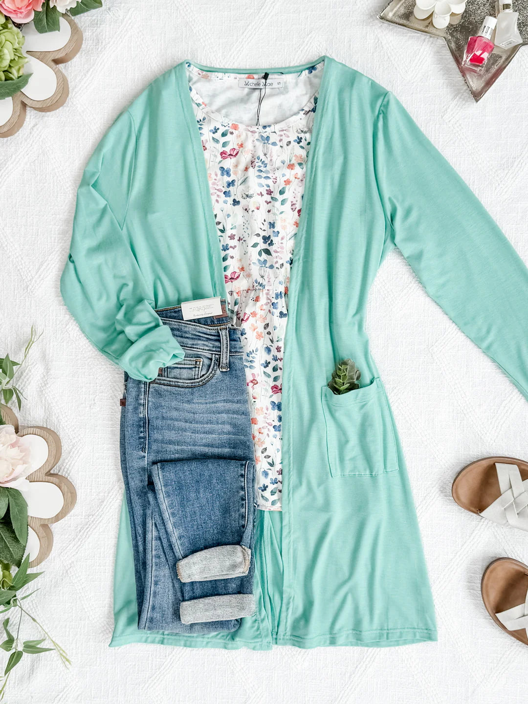 Classic Cardigan - Mint