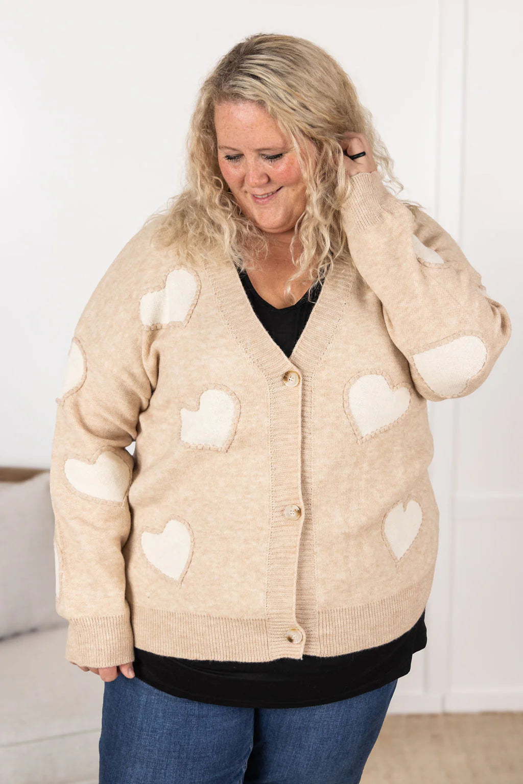 Sweetheart Cardigan - Tan