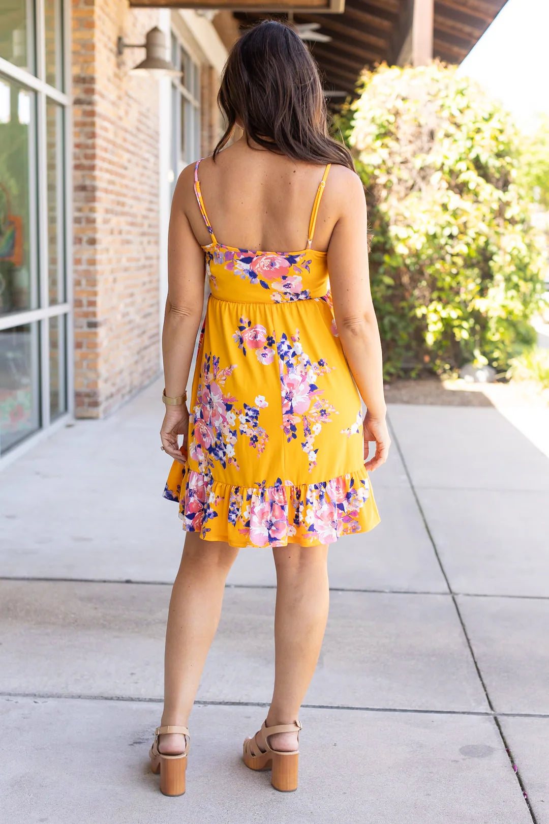 Rory Ruffle Dress - Golden Floral - FINAL SALE