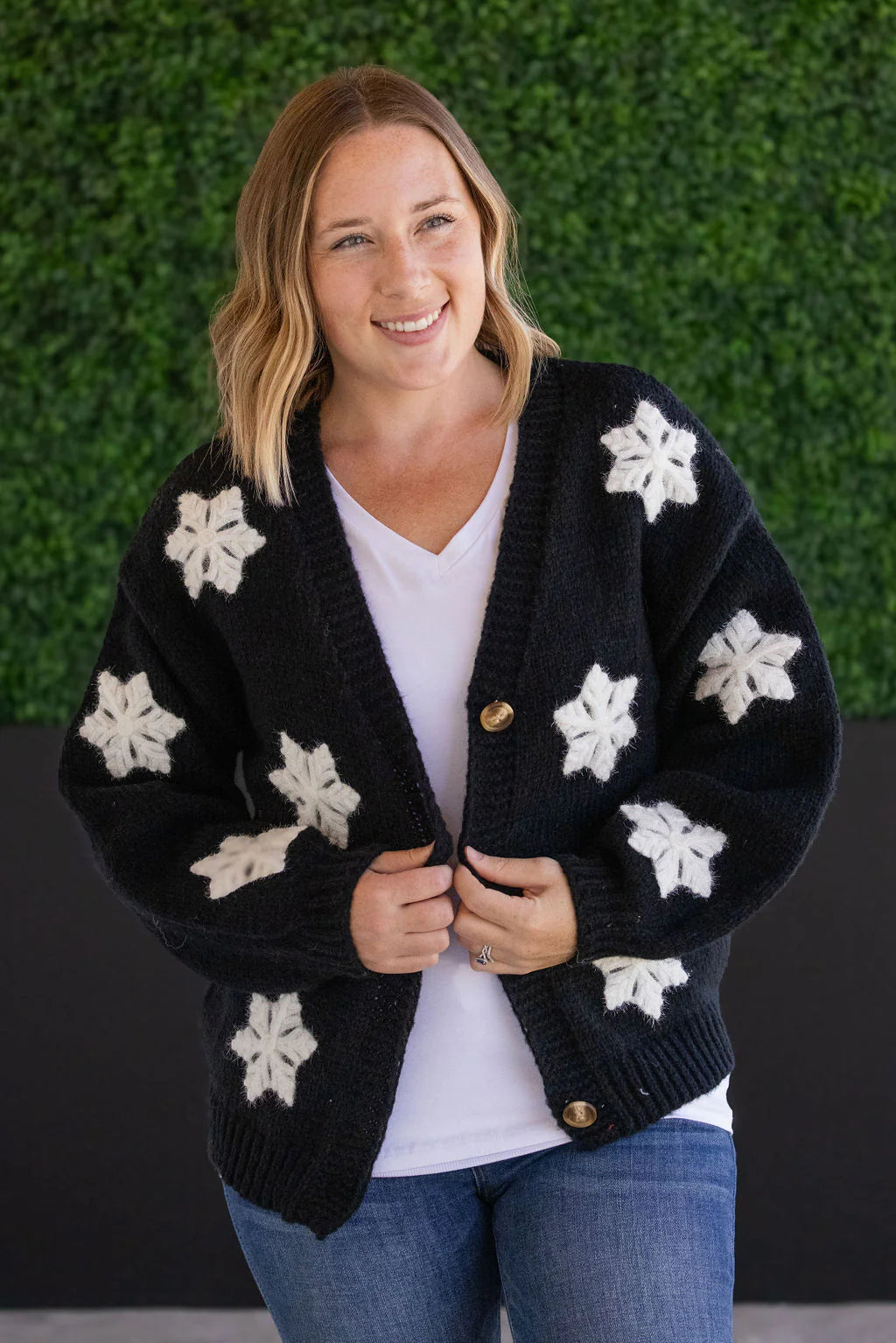 Snowflake Cardigan - Black