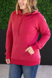 Scuba HalfZip Hoodie - Berry