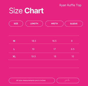 Ryan Ruffle Top in Pink