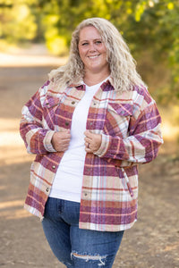 Norah Plaid Shacket - Sunset