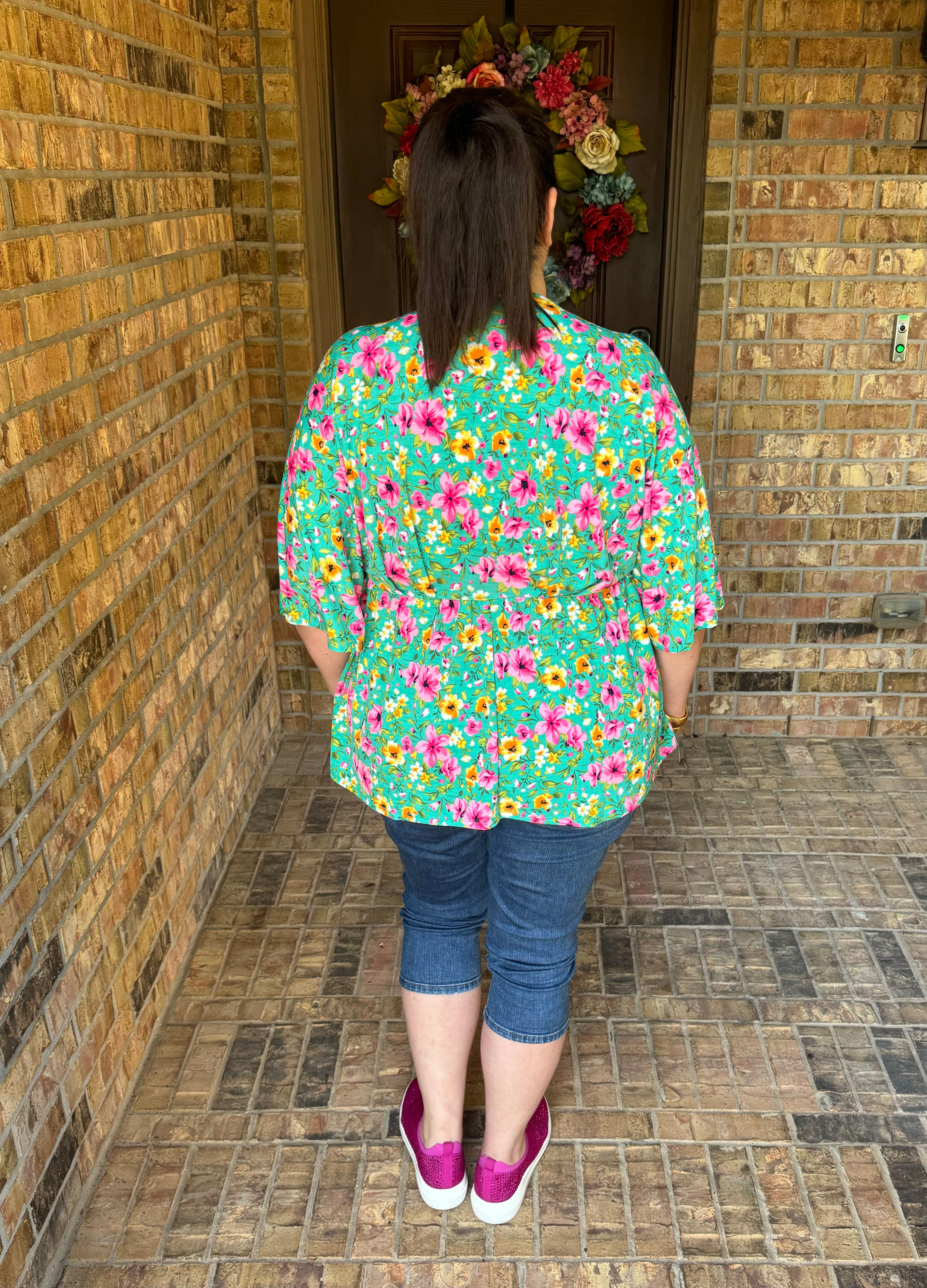 Floral Day Dreamer Top in Mint