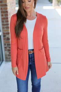 PREORDER - Classic Cardigan - Pumpkin