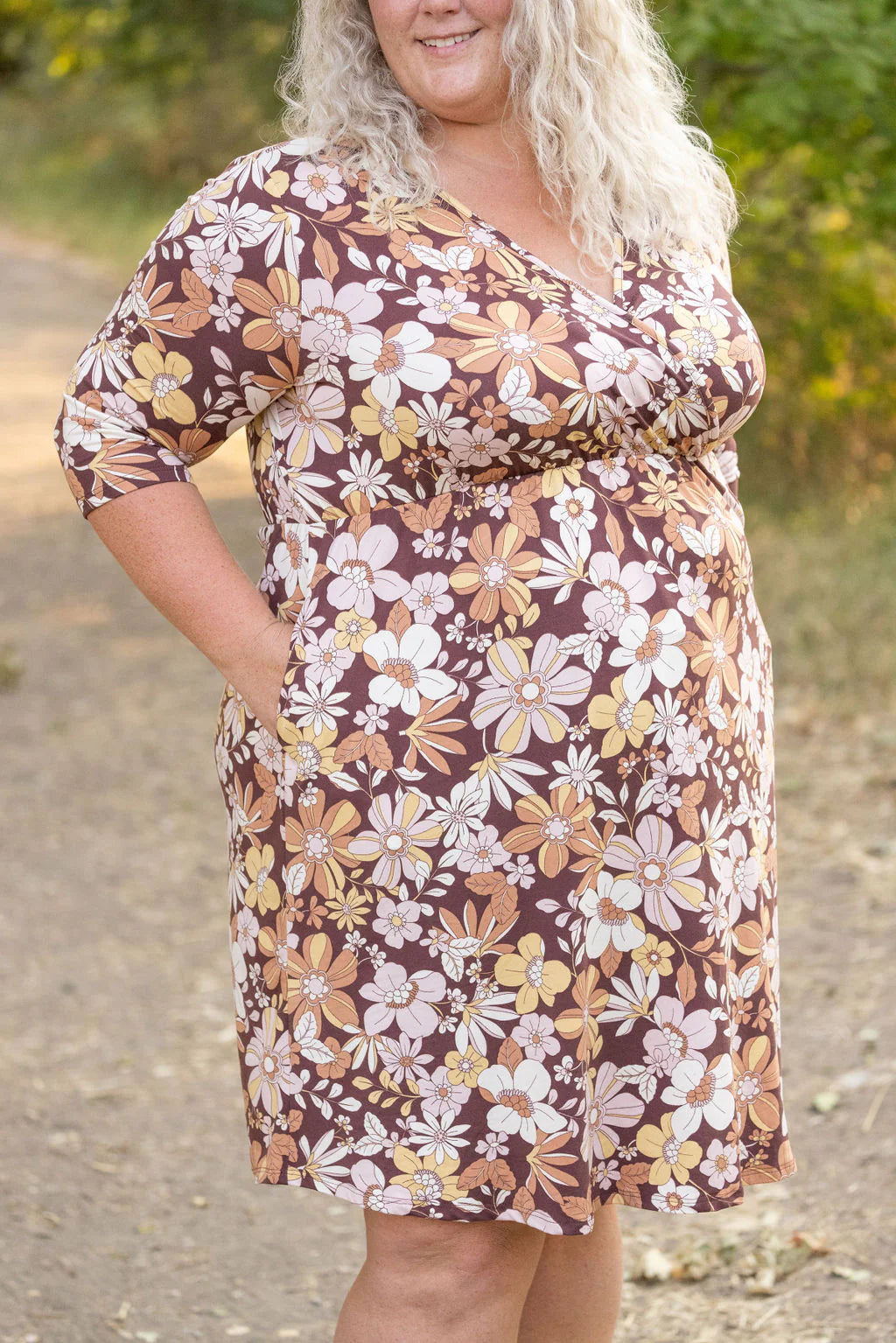 Taylor Dress - Neutral Vintage Floral