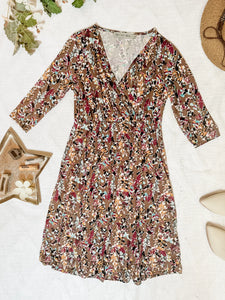 Taylor Dress in Mocha Floral