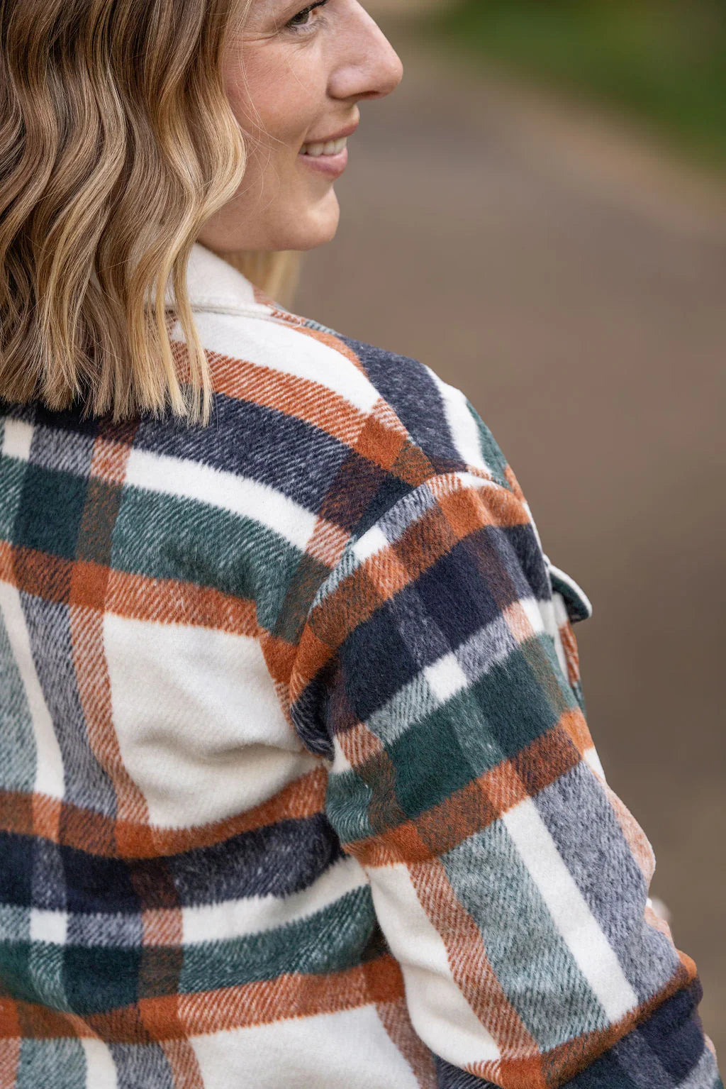 Norah Plaid Shacket - Harvest Plaid