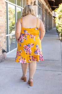 Rory Ruffle Dress - Golden Floral - FINAL SALE