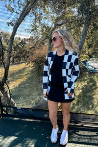 Checkered Lola Cardigan