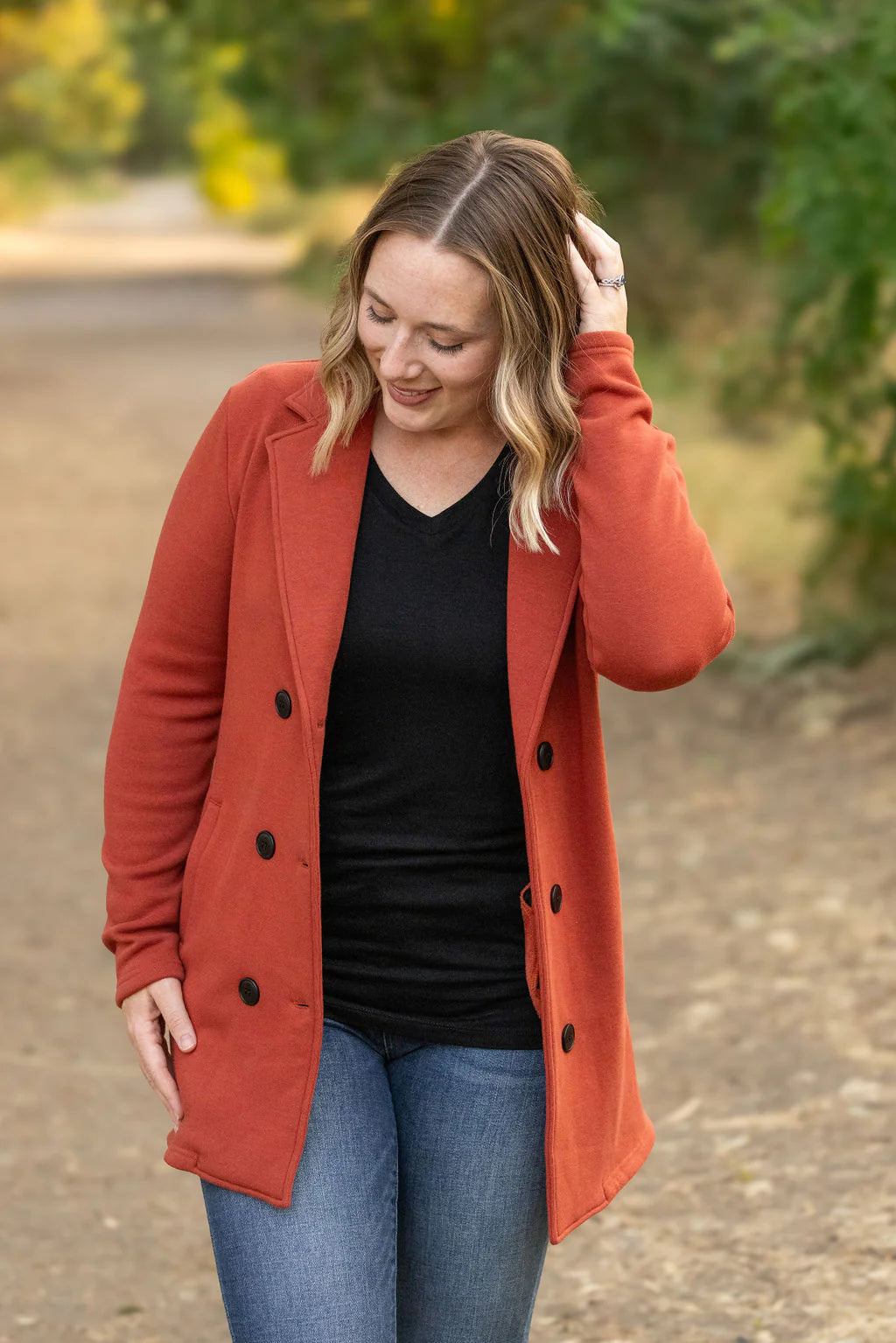 Scarlett Sweater Jacket - Nutmeg