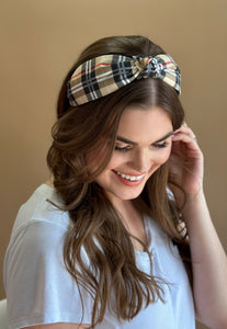 Plaid Knot Headband