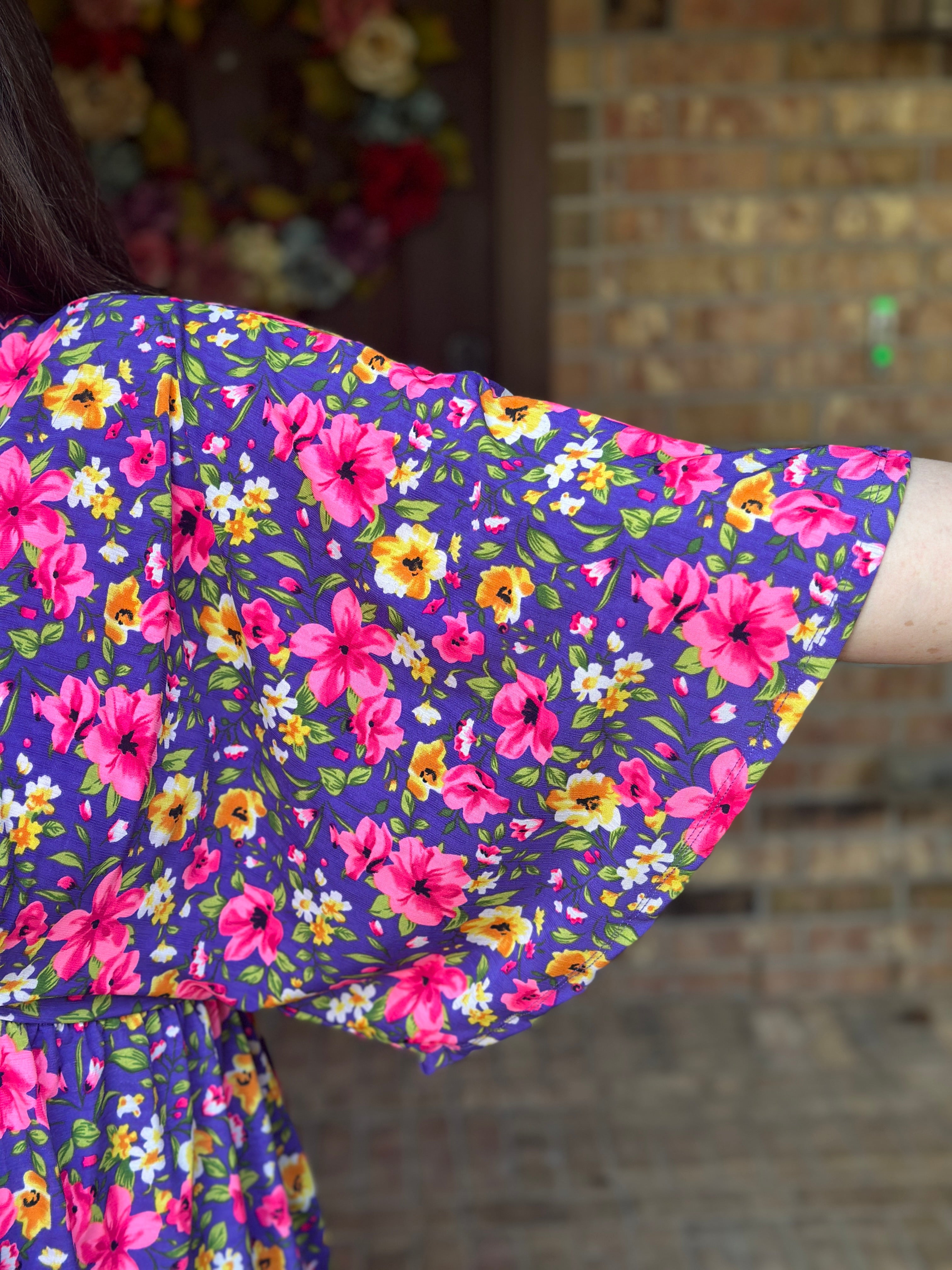 Floral Day Dreamer Top in Purple