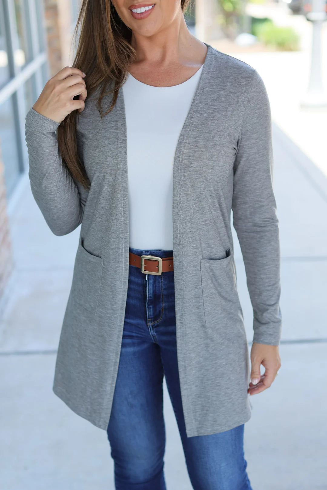 PREORDER - Classic Cardigan - Light Grey