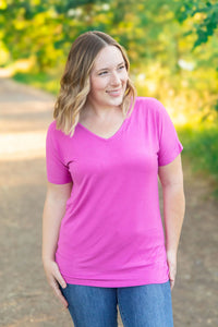 Chloe Cozy Tee - Magenta