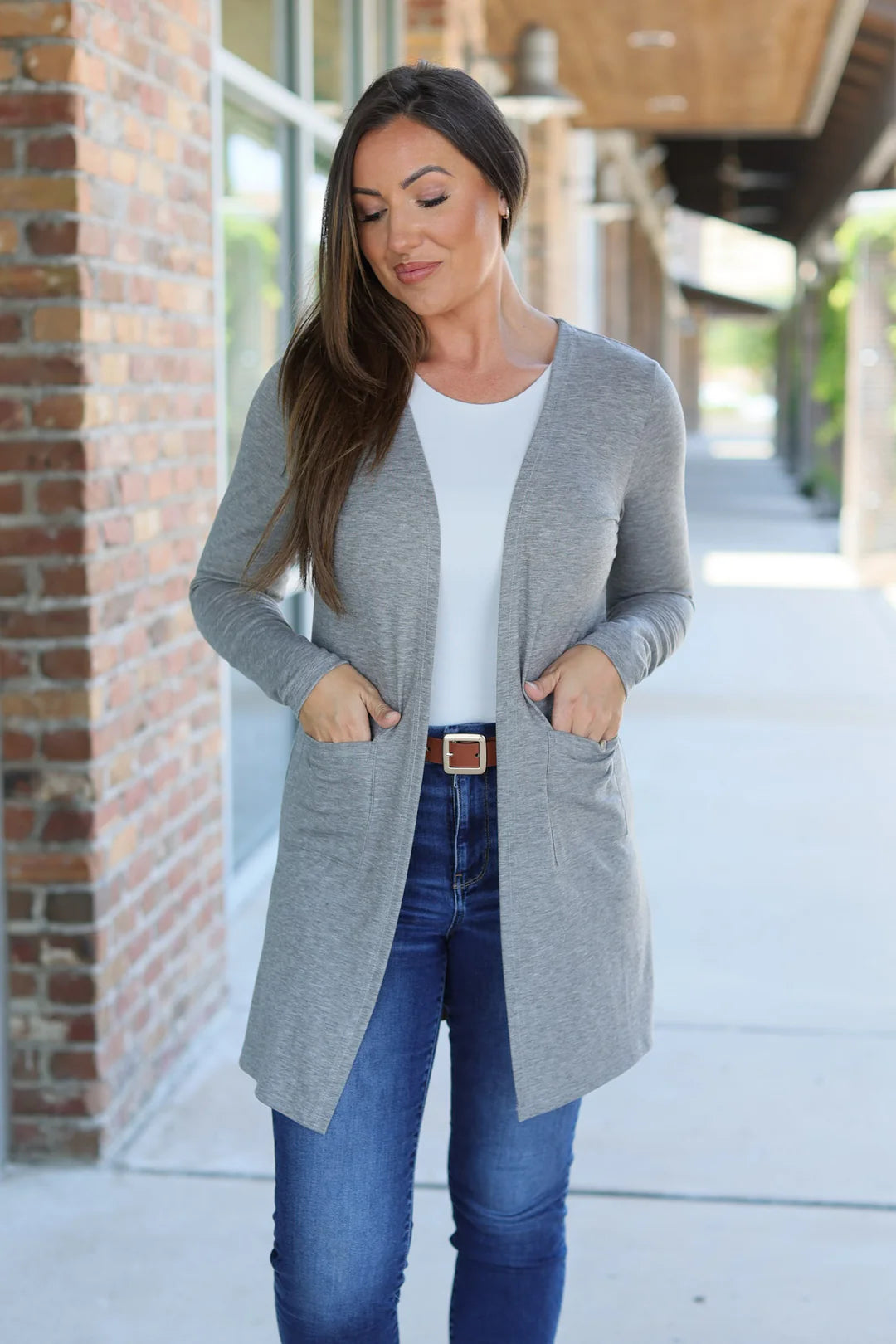 PREORDER - Classic Cardigan - Light Grey