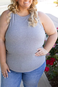 Tara Ribbed Tank - Grey