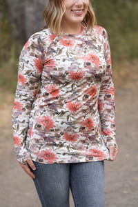 Blair Long Sleeve Top - Floral Sunset