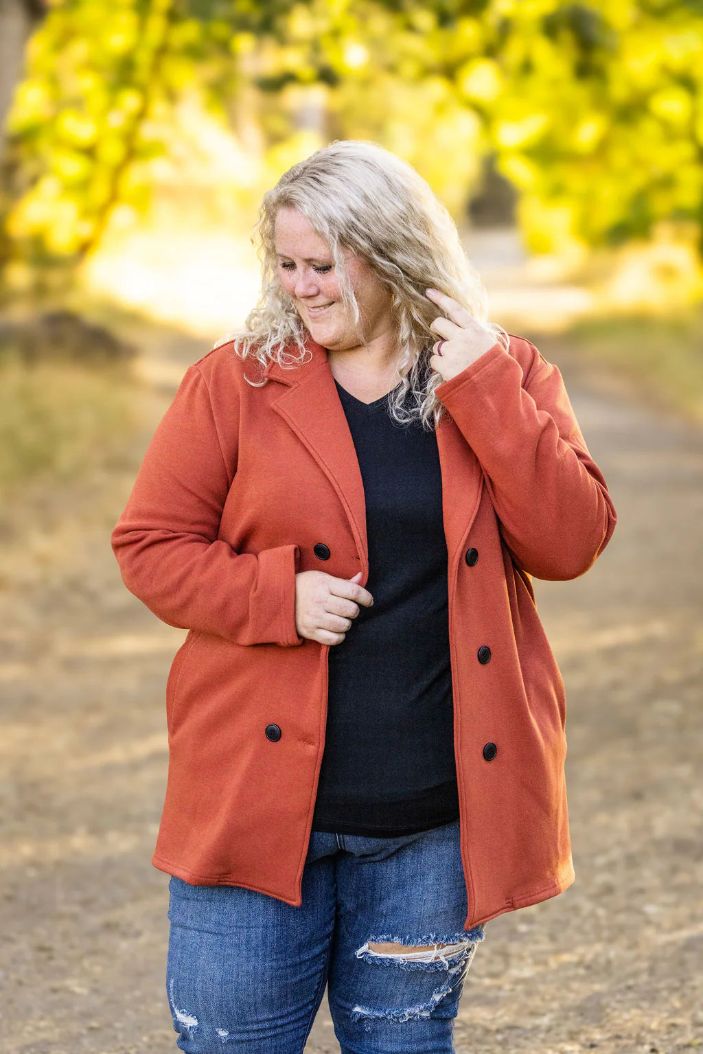 Scarlett Sweater Jacket - Nutmeg