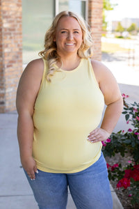 Tara Ribbed Tank - Yellow