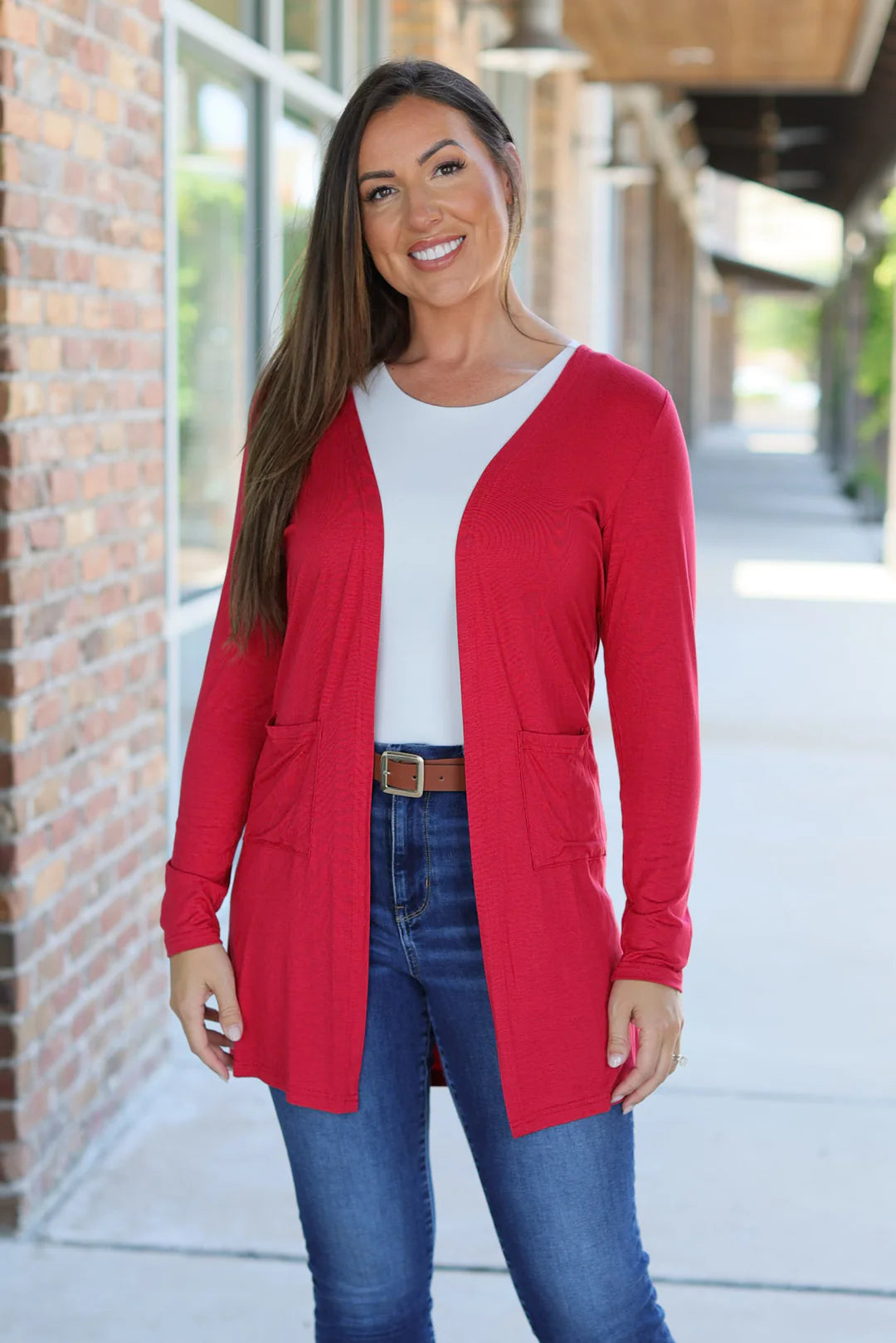 PREORDER - Classic Cardigan - Red