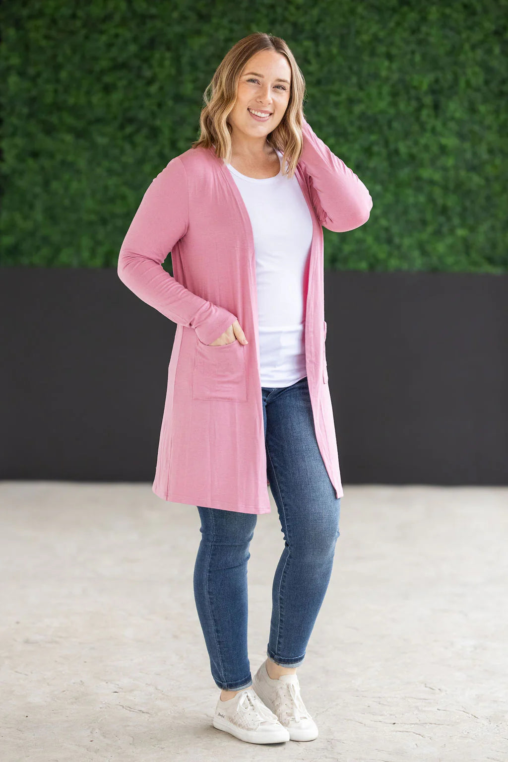 Classic Cardigan - Rose