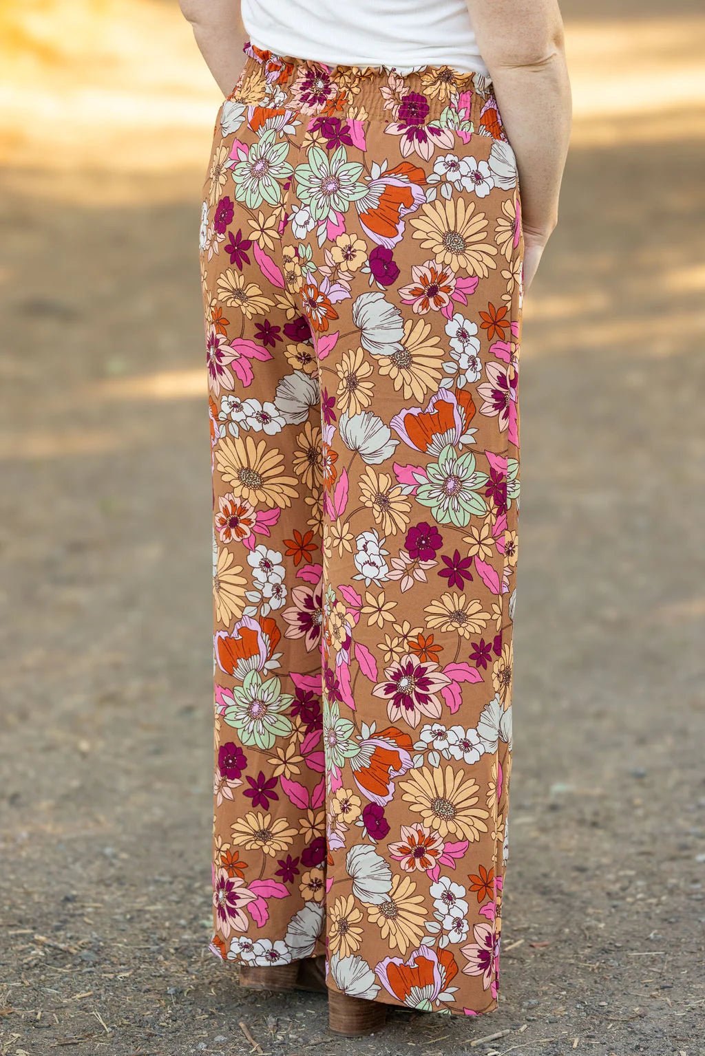 Presley Palazzo Pants - Boho Floral | Women's Wide-Leg Pants