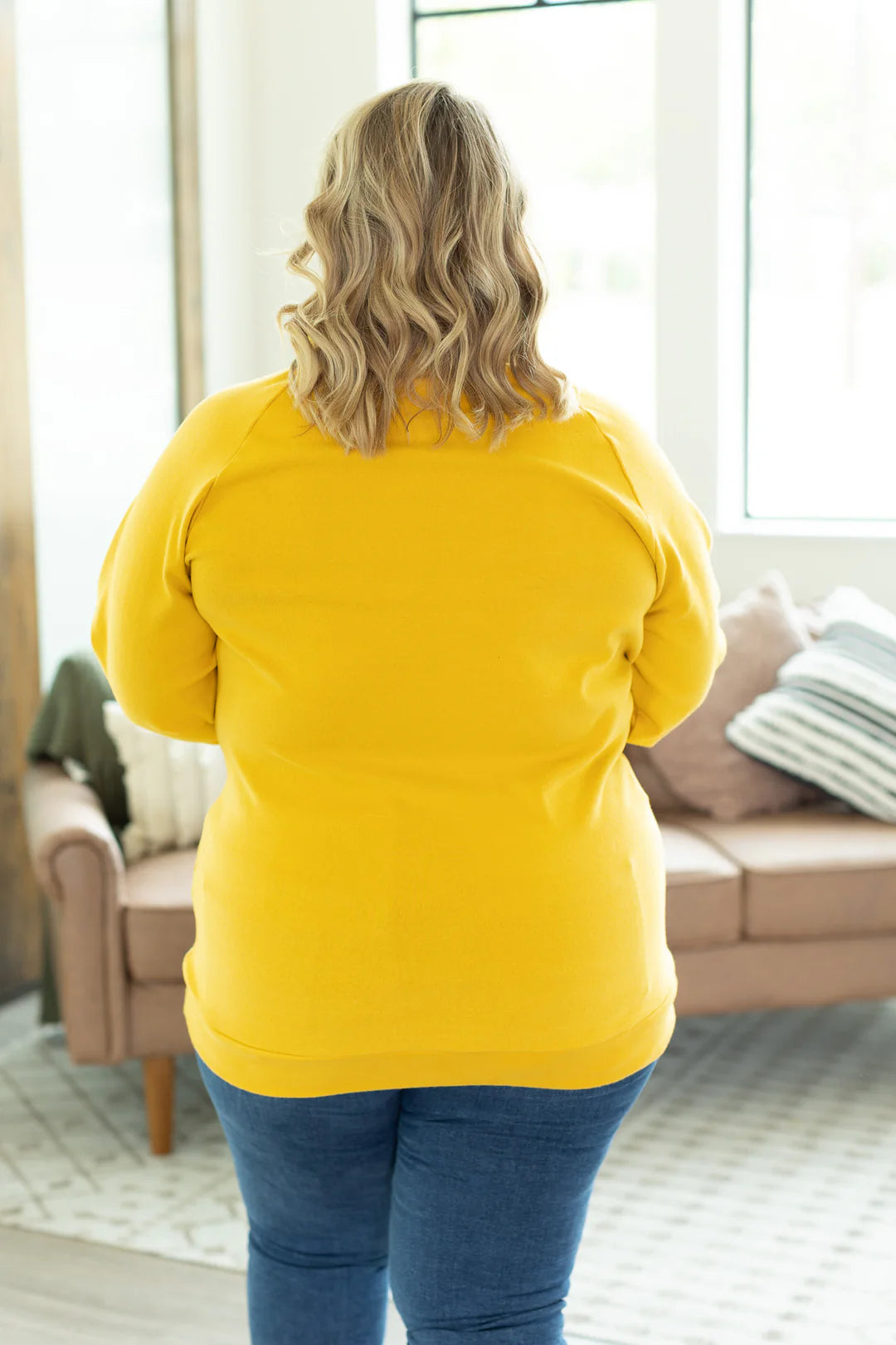 Classic Zoey ZipCowl Sweatshirt - Mustard