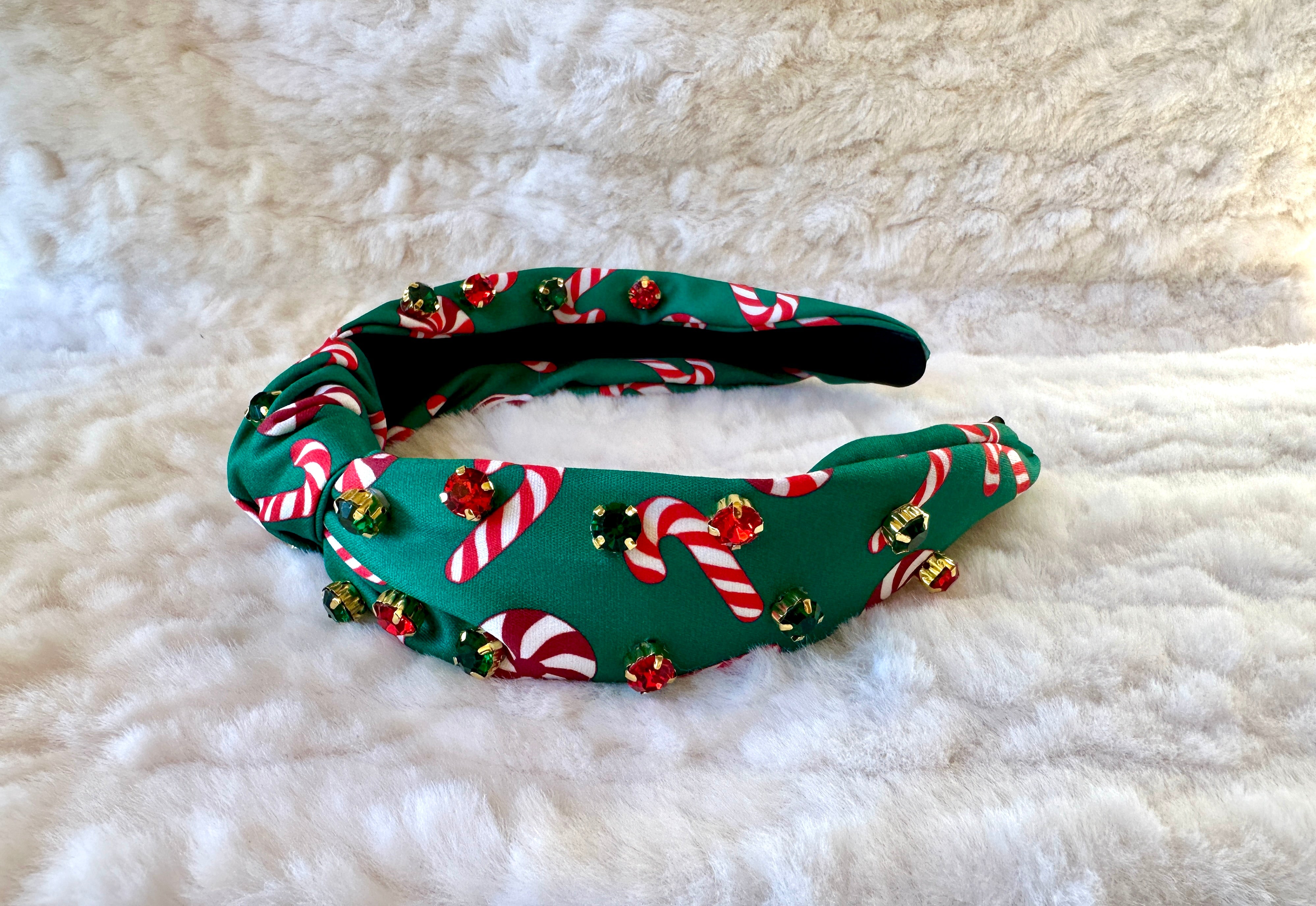 Candy Cane Candies Knotted Headband