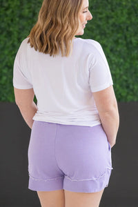 French Terry Stevie Shorts - Lavender