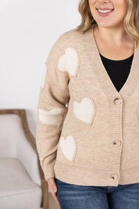 Sweetheart Cardigan - Tan