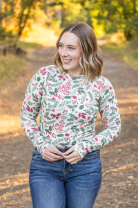 Blair Long Sleeve Top - Holiday Berry