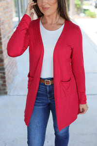 PREORDER - Classic Cardigan - Red