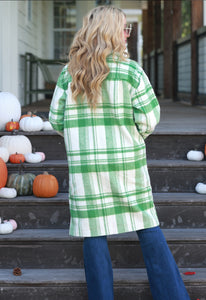 High Expectations Plaid Coat