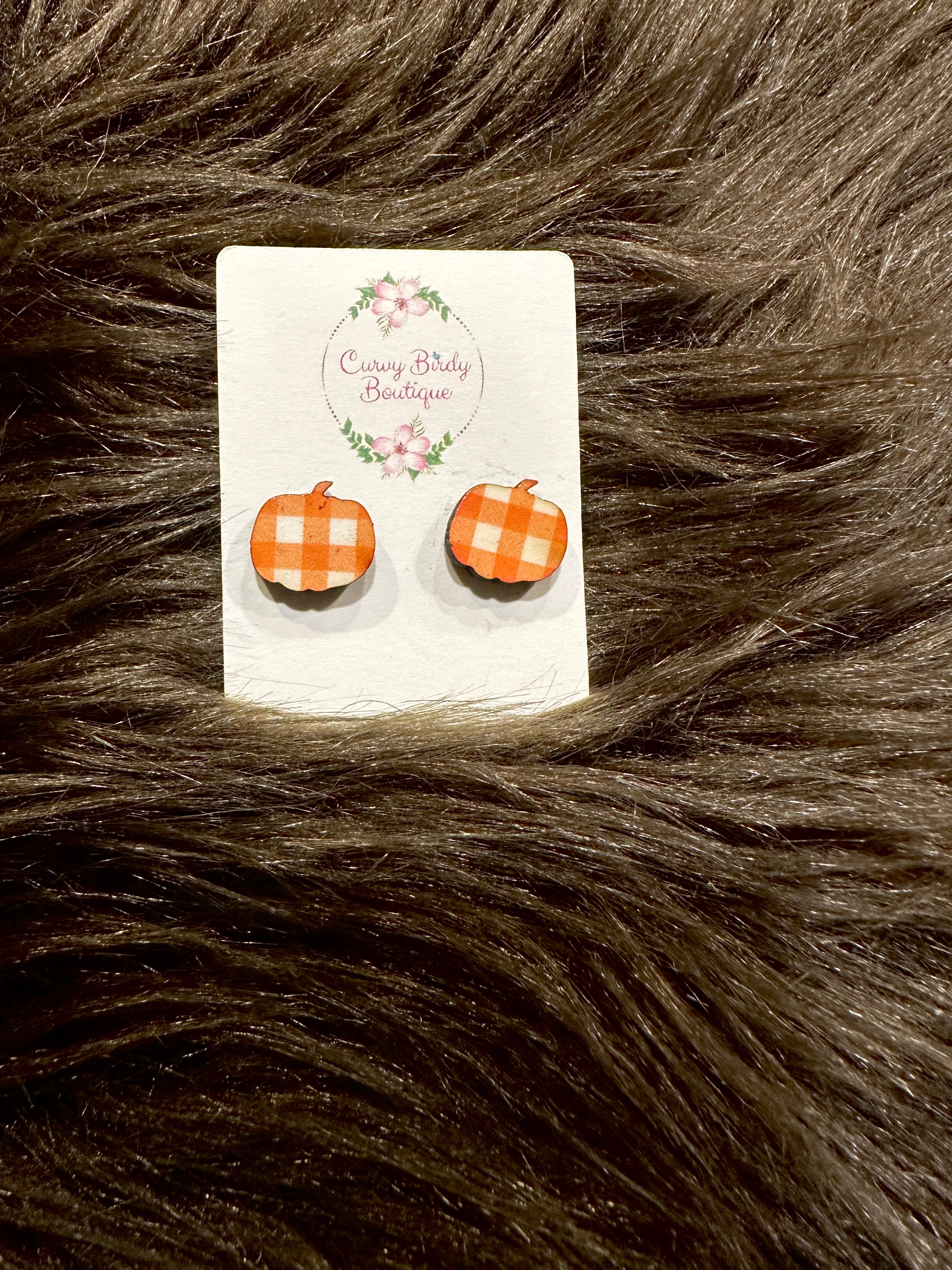 Fall Pumpkin Earrings