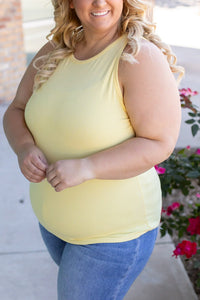 Tara Ribbed Tank - Yellow