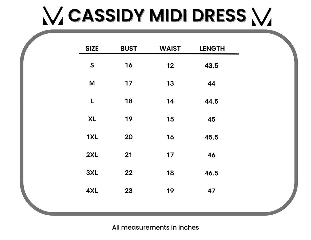 Cassidy Midi Dress - Black and White Floral