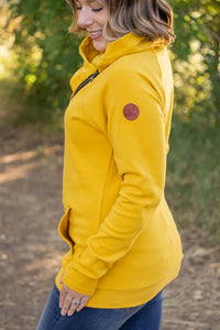 Classic Zoey ZipCowl Sweatshirt - Mustard