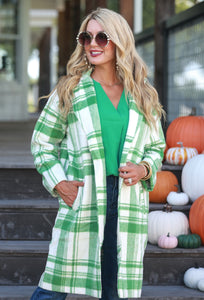 High Expectations Plaid Coat