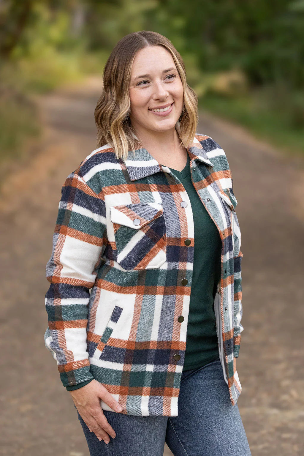 Norah Plaid Shacket - Harvest Plaid