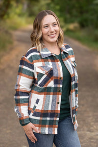 Norah Plaid Shacket - Harvest Plaid