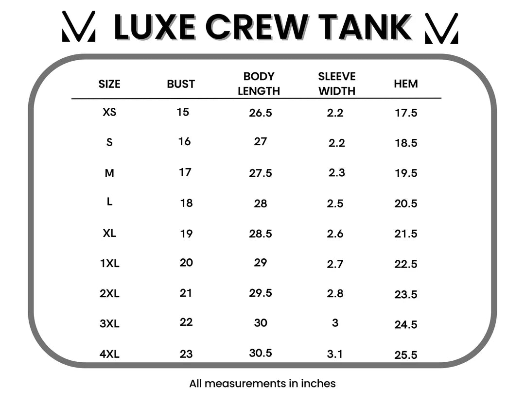 Luxe Crew Tank - Micro Tan Floral