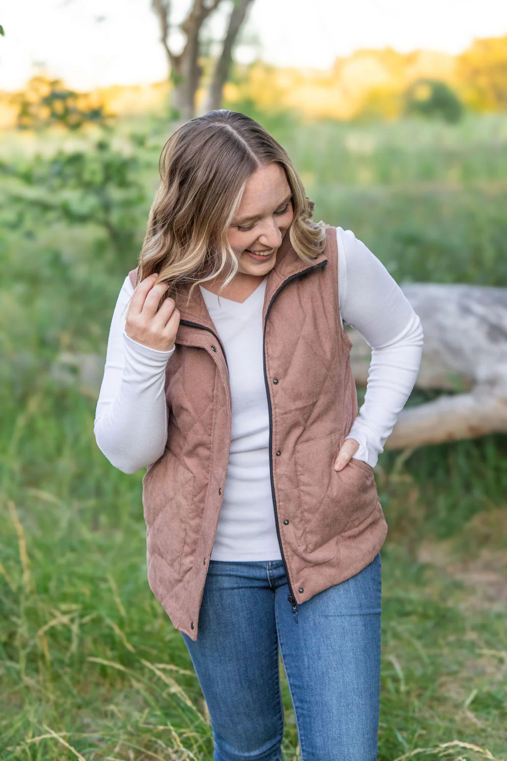 PREORDER - Corduroy Vest - Chestnut