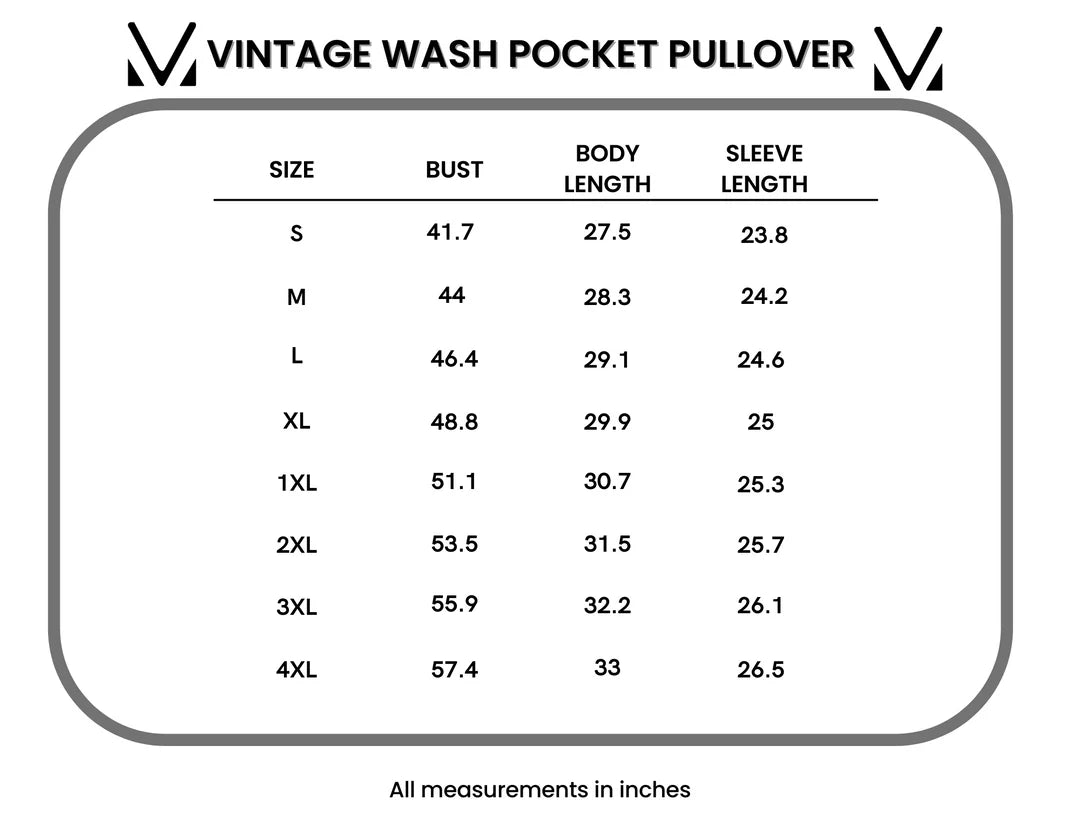 Vintage Wash Pocket Pullover - Mulberry