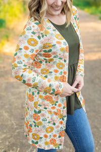 PREORDER - Classic Cardigan - Fall Boho Floral