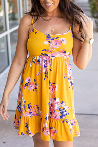 Rory Ruffle Dress - Golden Floral - FINAL SALE