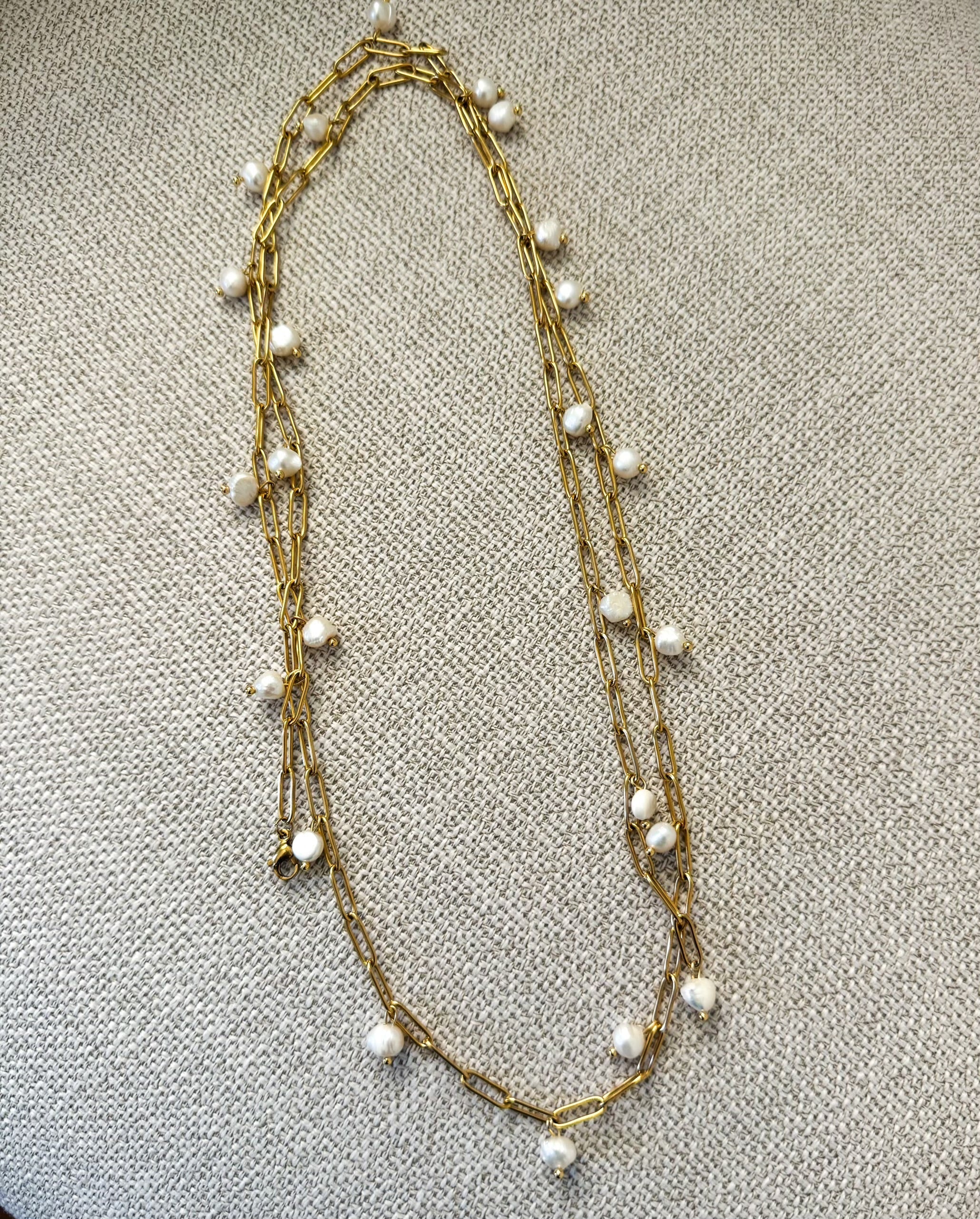 Long Pearl Necklace