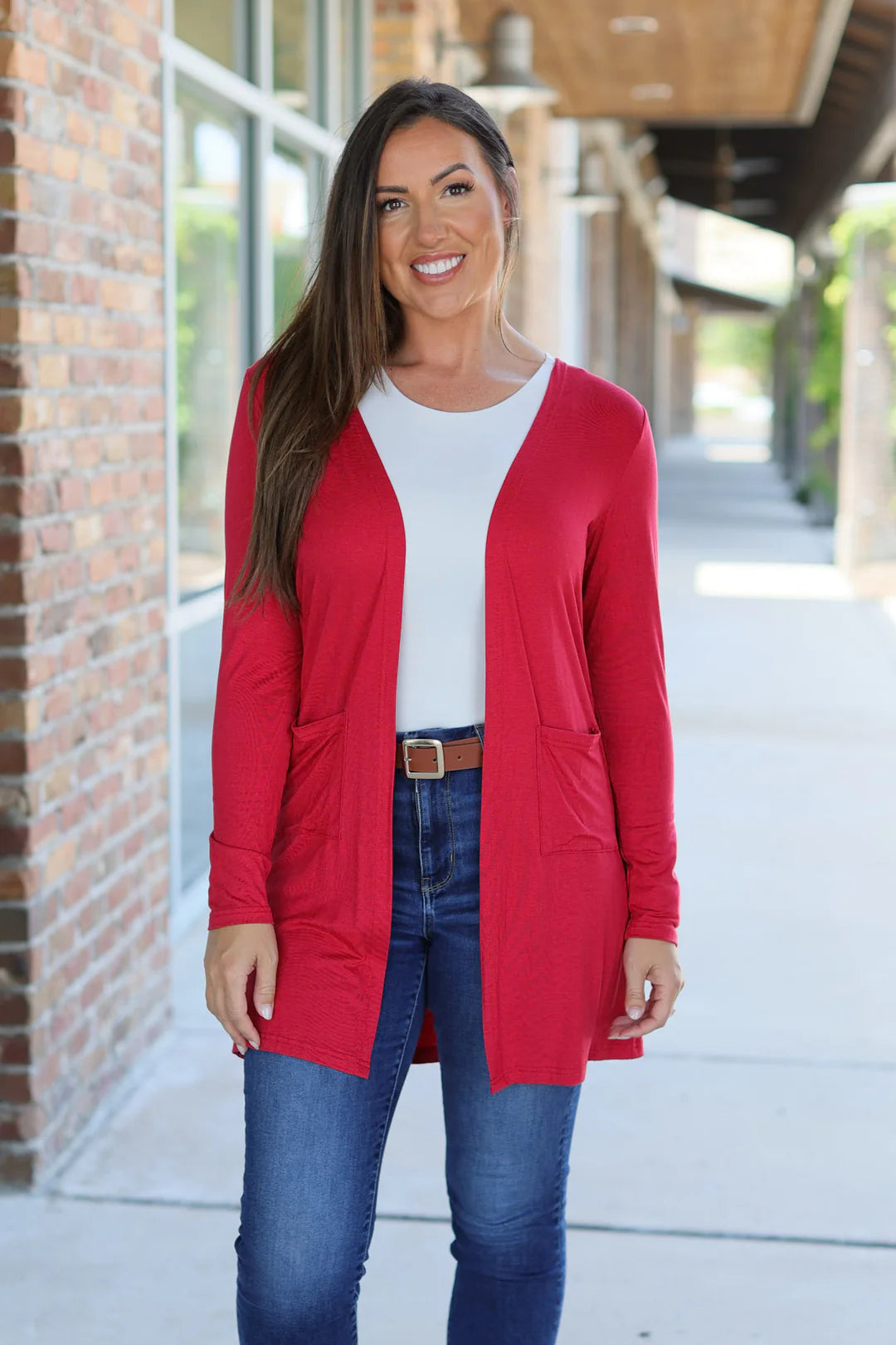 PREORDER - Classic Cardigan - Red